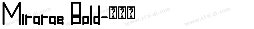 Mirarae Bold字体转换
